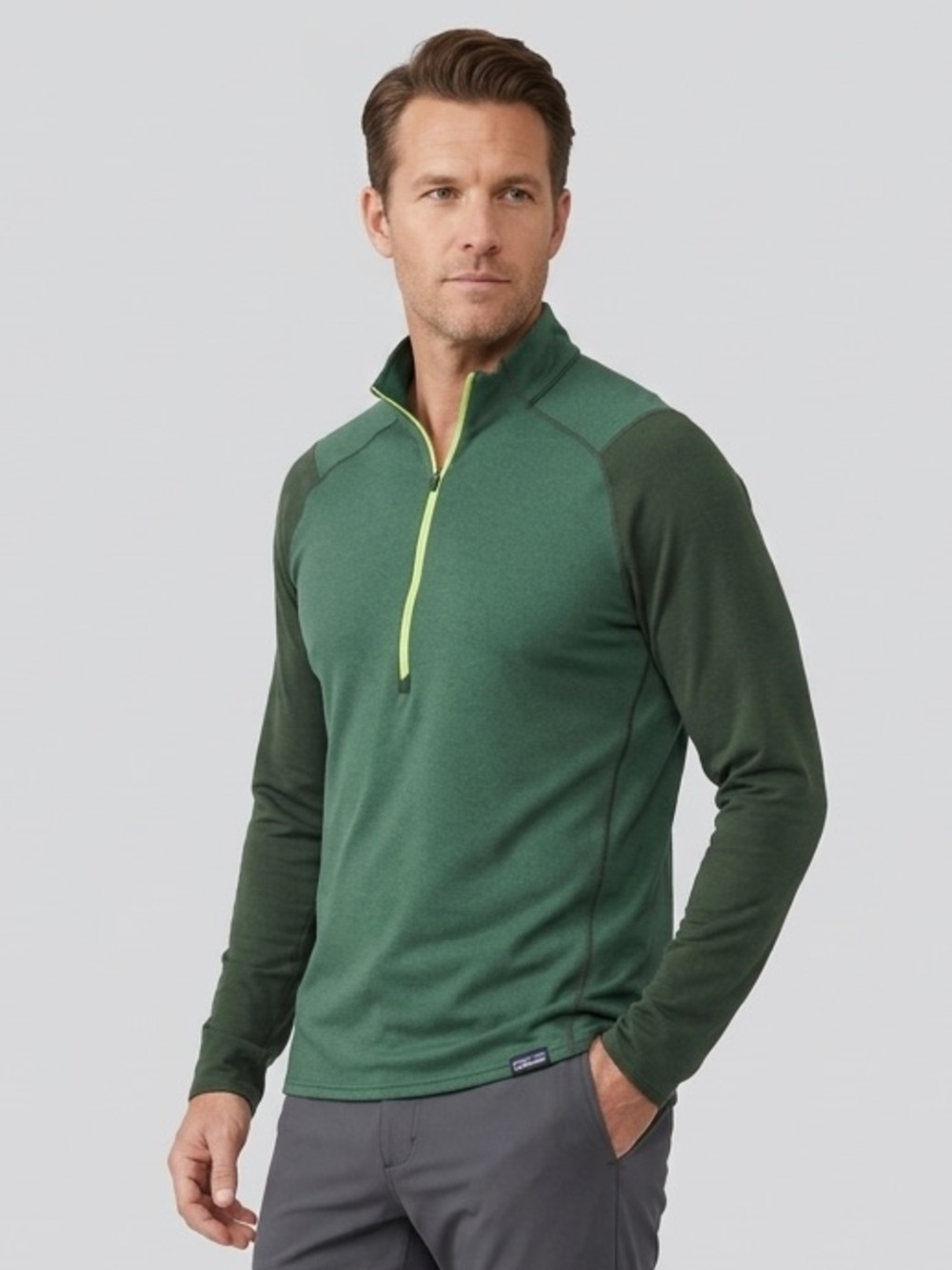 Patagonia Capilene Thermal Weight Polartec Zip-Neck - Green - Large #11